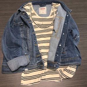 Anthropologie Knot Sisters soft striped tank